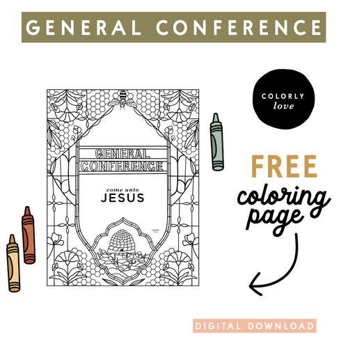 Free General Conference coloring page