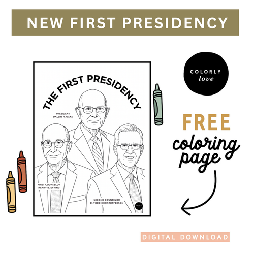 NEW First Presidency Coloring Page