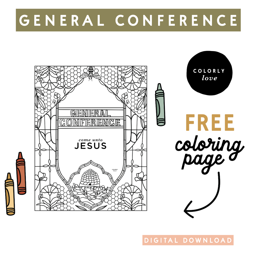 Free General Conference Coloring Page Colorly Love free-general-conference-coloring-page-colorly-love