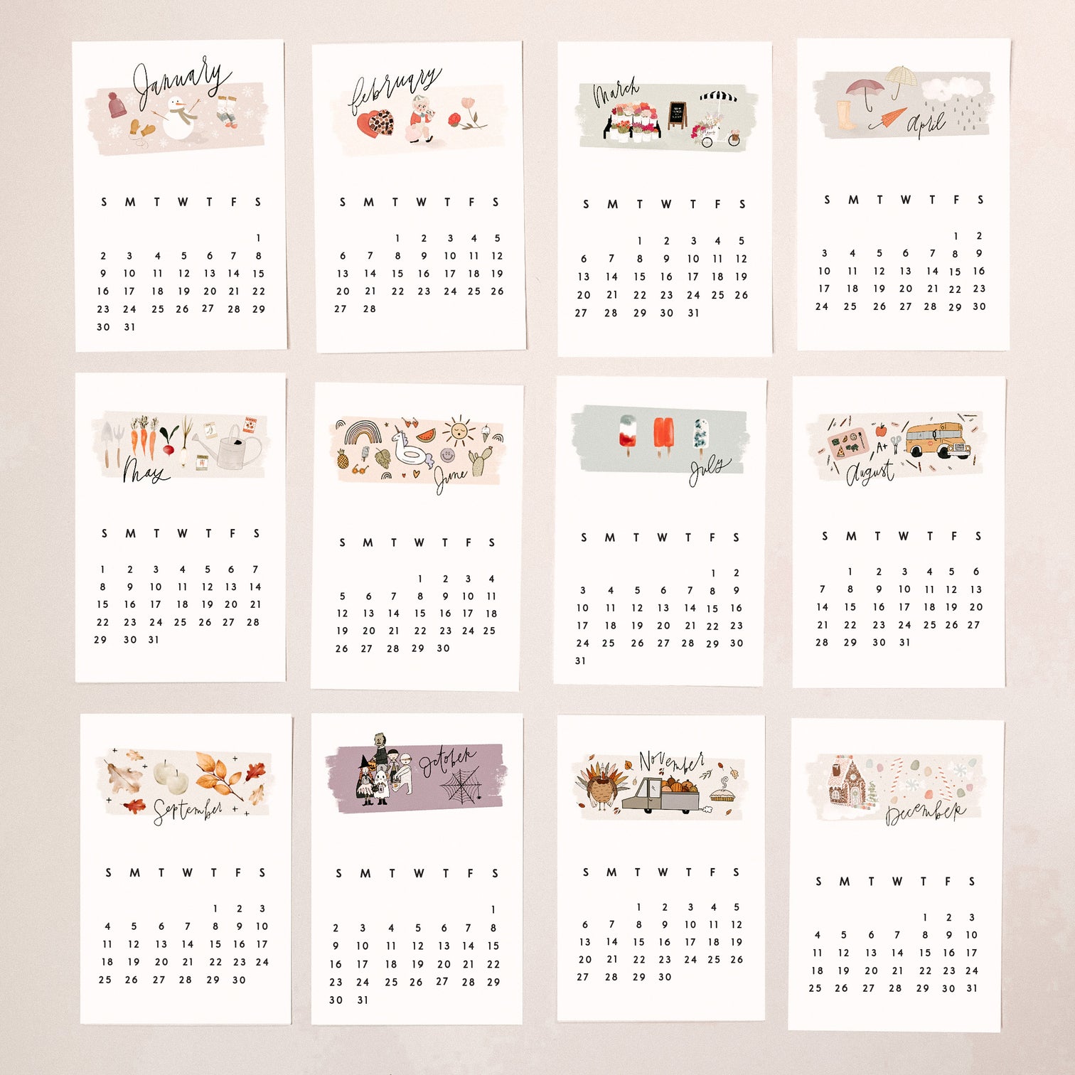 2023 Calendar Kit - Digital Download – Colorly Love