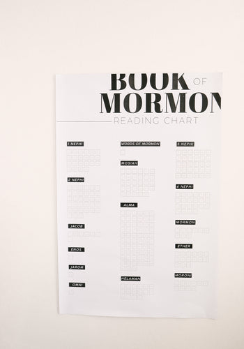 Book of Mormon Reading Chart