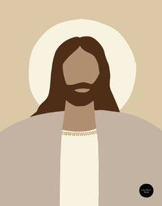 Neutral Christ Portrait Digital Download