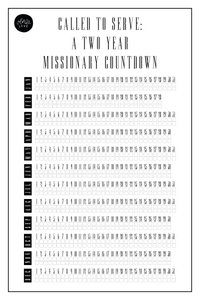Missionary Countdown Chart