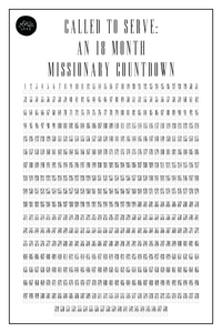 Missionary Countdown Chart